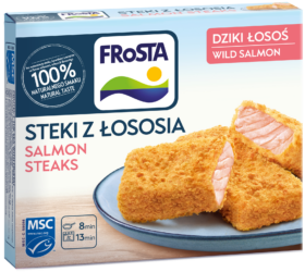 Stek z łososia – soczyste steki z dzikiego łososia w panierce