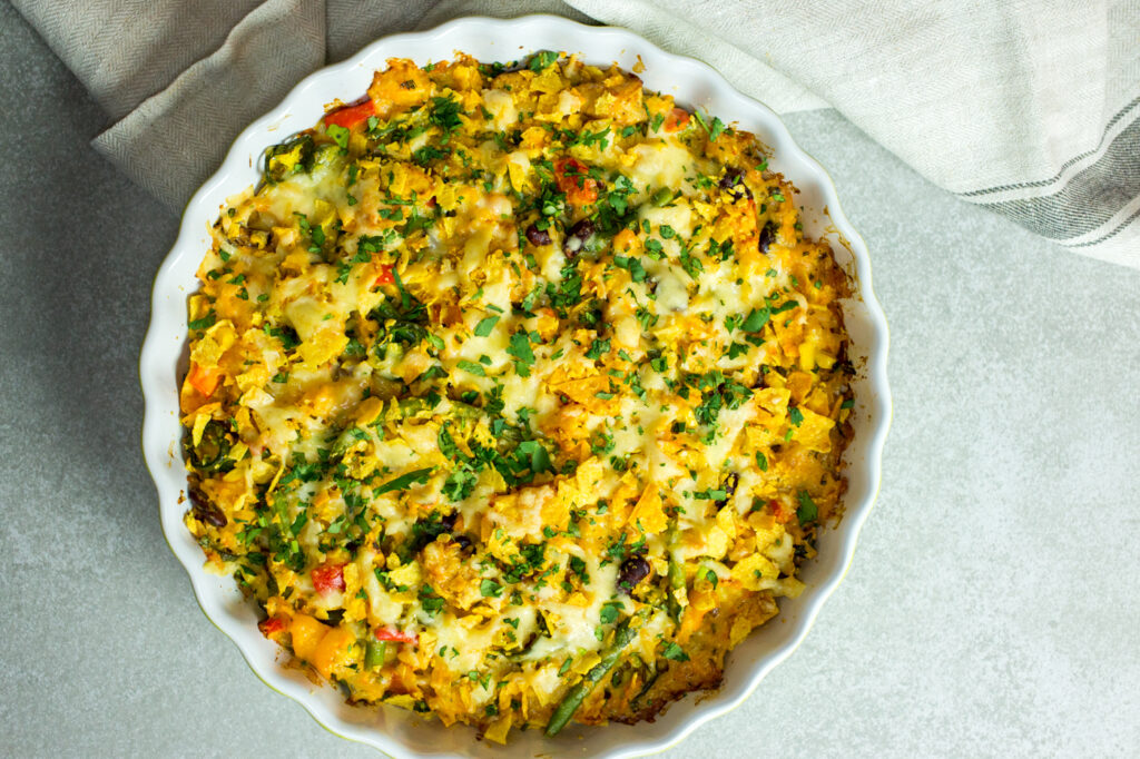 Mexican chicken zapiekany z nachosami