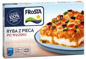 Ryba z pieca po włosku – ryba po włosku z sosem i warzywami