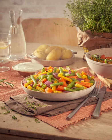 Warzywa na patelnię - Z tymiankiem i rozmarynem