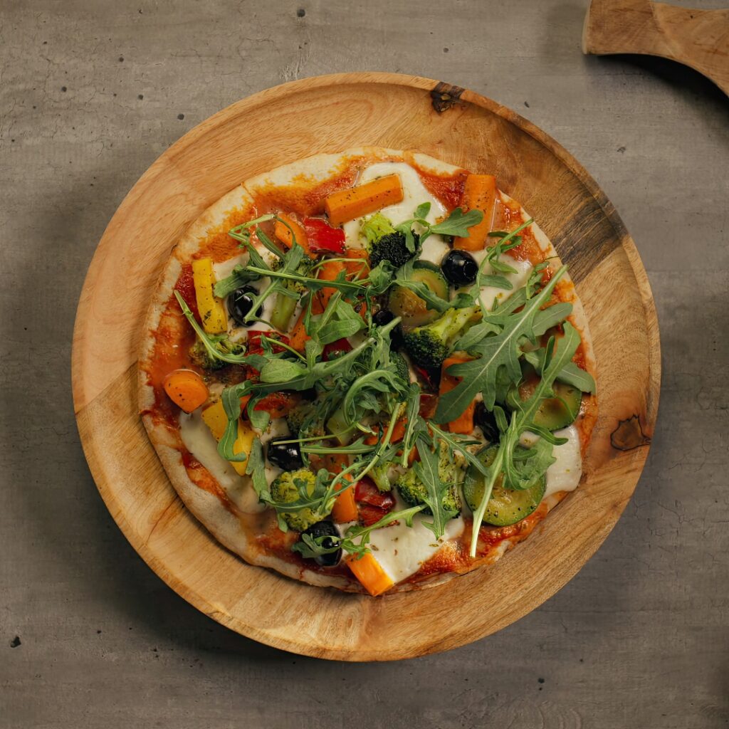 Pizza domowa z warzywami po włosku