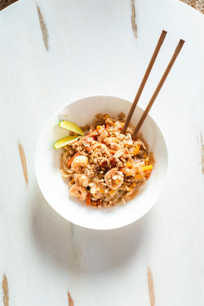 Pad thai z krewetkami
