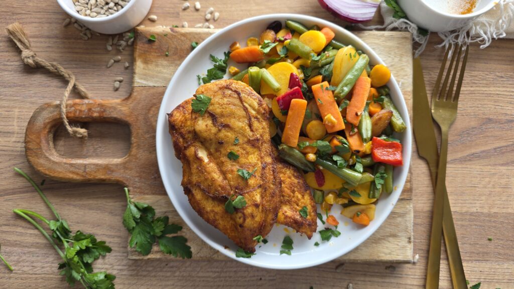 Grillowana pierś z kurczaka curry