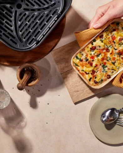 FRoSTA AIR FRYER Penne w sosie szpinakowym