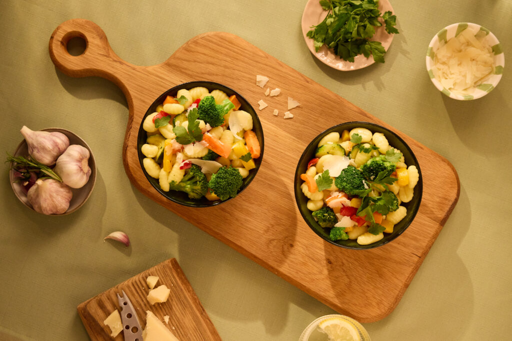 Gnocchi z warzywami na patelnię italian